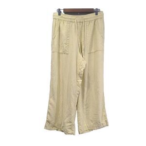 Cynthia Rowley Cream Wide Leg Pants Lrg
